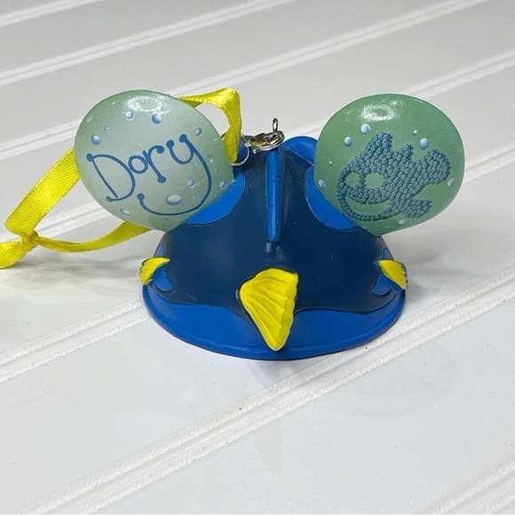 Disney Parks Dory Mickey Ear Hat Christmas Ornament Finding Nemo - Picture 2 of 3